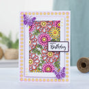 Gemini Deep Border Create-a-Card Die Contemporary Blossom by Crafters Companion - Craftywaftyshop