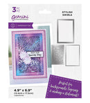 Gemini Deep Border Create-a-Card Die Stylish Swirls by Crafters Companion - Craftywaftyshop
