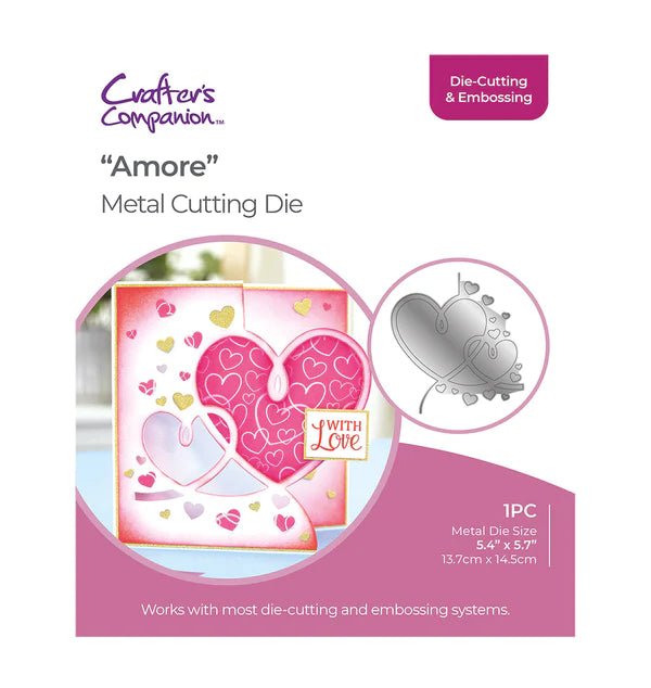 Gemini Everyday Half Create a Card Die Amore by Crafters Companion - Craftywaftyshop