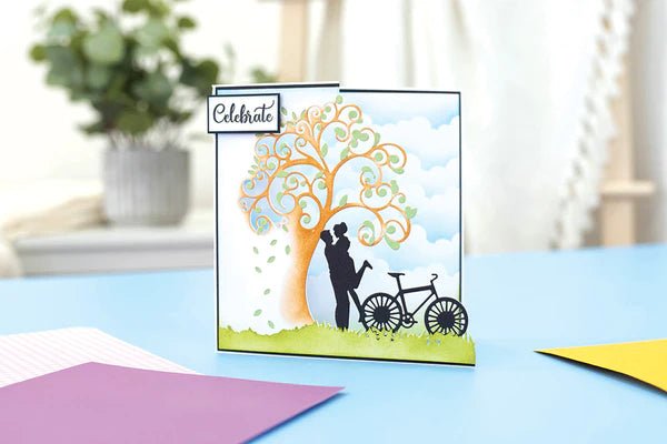 Gemini Everyday Half Create a Card Die Love is in the Air by Crafters Companion - Craftywaftyshop