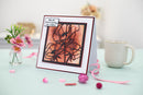 Gemini - Framed Floral Create A Card Die - Blushing Poppy - Craftywaftyshop