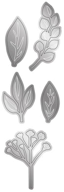 Gemini Metal Die Elements Floral Dies Pretty Foliage - Craftywaftyshop