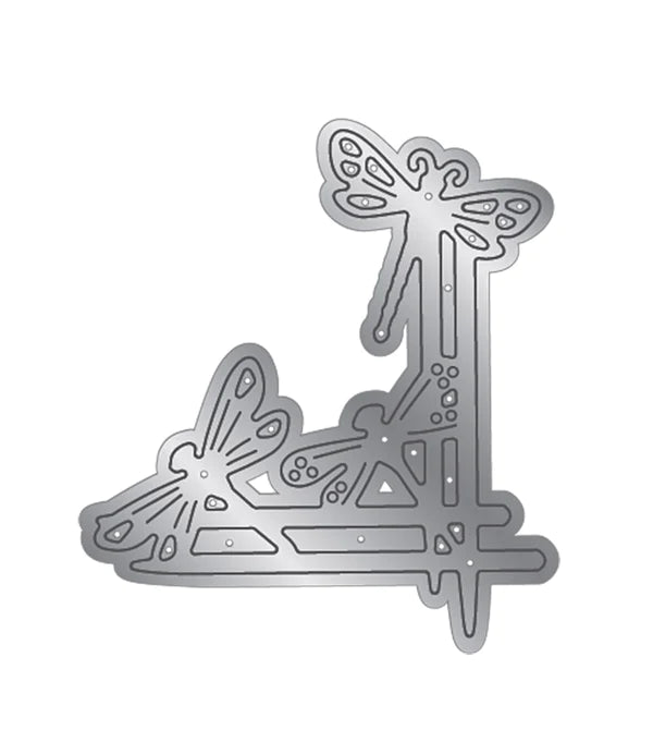 Gemini Scattered Corners & Borders Die Graceful Dragonflies by Crafters Companion - Craftywaftyshop