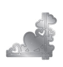 Gemini Scattered Corners & Borders Die Love Hearts by Crafters Companion - Craftywaftyshop