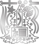 Gemini Shaped Card Base Stamp & Die - Christmas Cheer by Crafters Companion - Craftywaftyshop