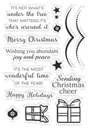 Gemini Shaped Card Base Stamp & Die - Christmas Cheer by Crafters Companion - Craftywaftyshop