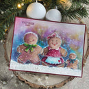 Gingerbread Bakes 6 in x 8 in Clear Stamp Set by Sam Poole - Craftywaftyshop