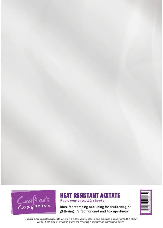 Heat Resistant Acetate A4 by Crafters Companion - Craftywaftyshop