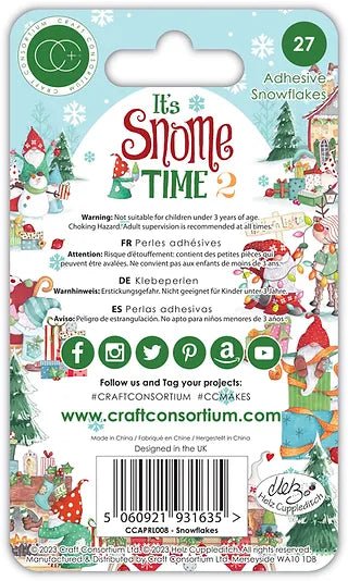 It's Snome Time 2 - Adhesive Snowflakes by Craft Consortium