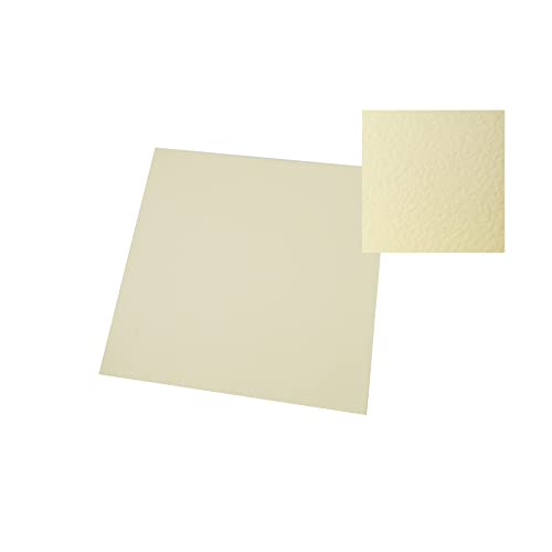 Ivory Hammered Card 12 X 12 Inch 300 GSM by Craft UK - Craftywaftyshop