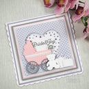 Jamie Rodgers Sentiments Collection New Baby Craft Die by Creative Expressions - Craftywaftyshop