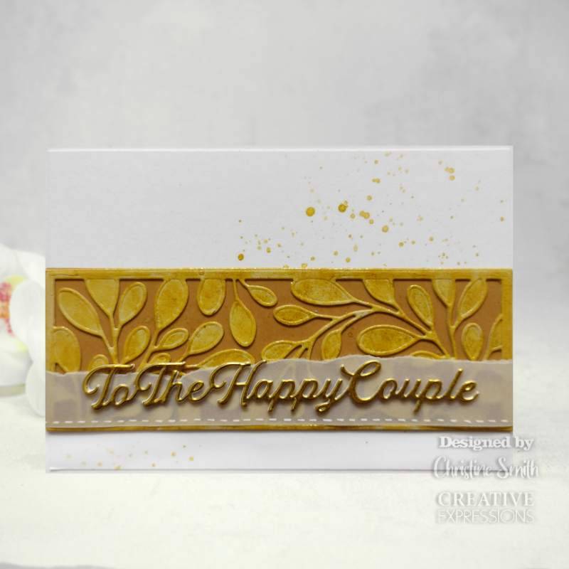 Jamie Rodgers Sentiments Collection Weddings Craft Die by Creative Expressions - Craftywaftyshop