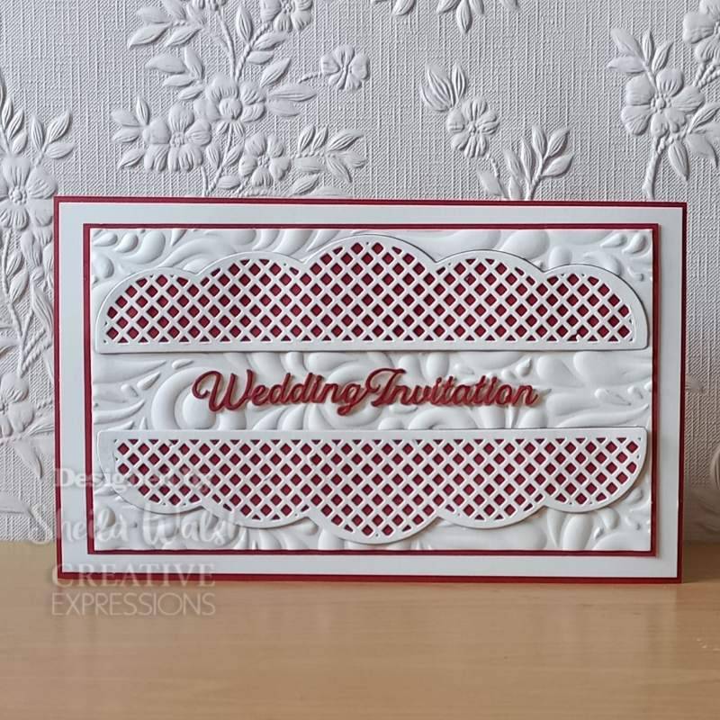 Jamie Rodgers Sentiments Collection Weddings Craft Die by Creative Expressions - Craftywaftyshop