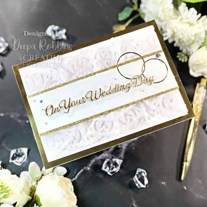 Jamie Rodgers Sentiments Collection Weddings Craft Die by Creative Expressions - Craftywaftyshop
