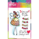 Jane Davenport Figgy Pudding Fairy 6 in x 4 in Clear Stamp Set - Craftywaftyshop