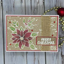 Jane’s Doodles Poinsettia 6 in x 8 in Clear Stamp Set by Creative Expressions - Craftywaftyshop