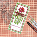 Jane’s Doodles Poinsettia 6 in x 8 in Clear Stamp Set by Creative Expressions - Craftywaftyshop