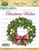 Justrite Christmas Wreath Cling Stamp - Craftywaftyshop