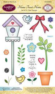 Justrite Home Tweet Home Clear Stamp - Craftywaftyshop