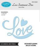 Justrite Love Sentiment Dies - Craftywaftyshop