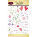 Justrite Multi Step Dont Forget Bouquet Clear Stamp Set - Craftywaftyshop