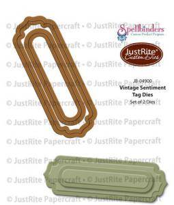 Justrite Vintage Sentiments Tag Die - Craftywaftyshop