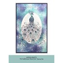 Katkin Krafts Picturesque Peacock 6 in x 8 in Clear Stamp Set - Craftywaftyshop