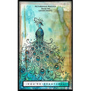 Katkin Krafts Picturesque Peacock 6 in x 8 in Clear Stamp Set - Craftywaftyshop