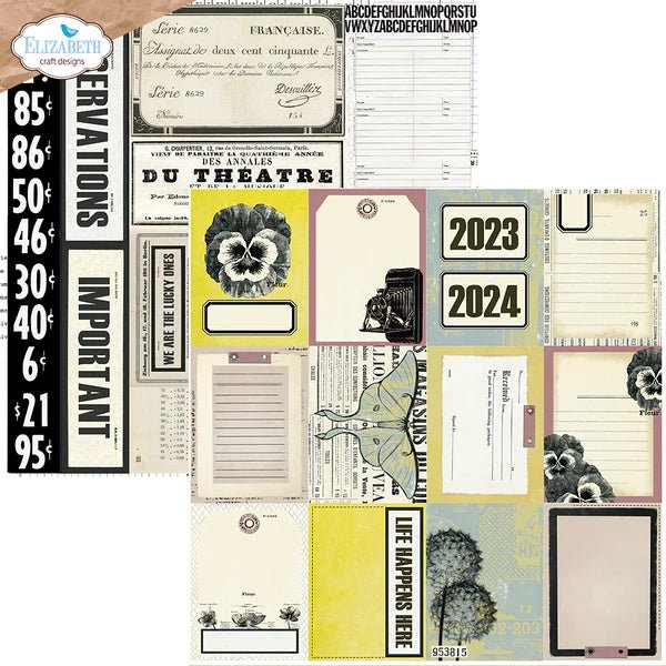 Key Lime Night 12 x 12 Papers by Elizabeth Craft Design - Craftywaftyshop