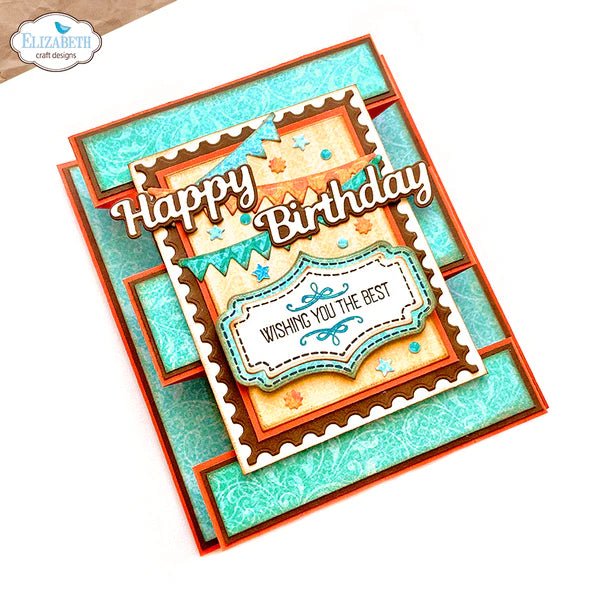Layered Labels Stamp Set by Elizabeth Craft Designs - Craftywaftyshop