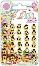 Let Spring Begin Wooden Bees by Craft Consortium - Craftywaftyshop
