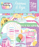 Make A Wish Birthday Girl Frames & Tags Die Cuts by Echo Park - Craftywaftyshop