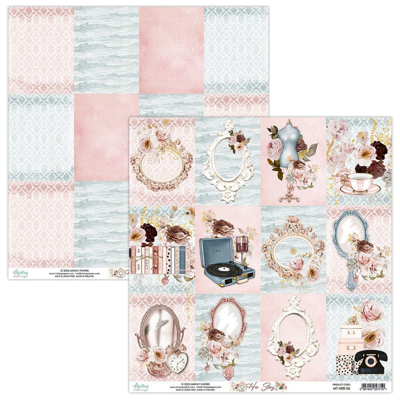 Mintay Her Story 12 x 12 Paper Set - Craftywaftyshop