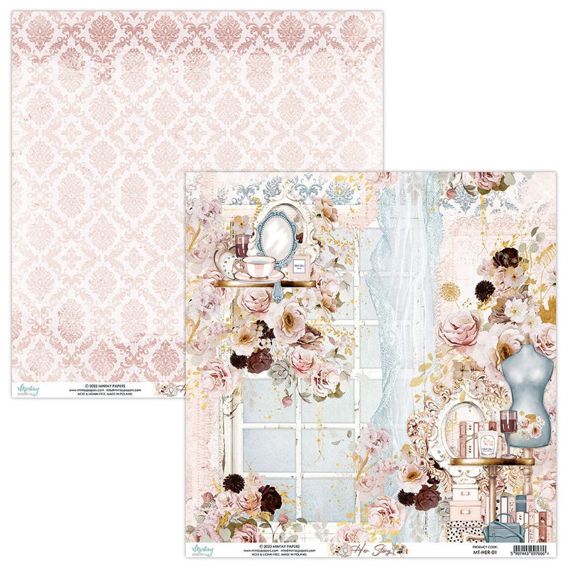 Mintay Her Story 12 x 12 Paper Set - Craftywaftyshop