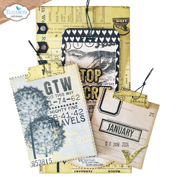 Months Stamp Set by Elizabeth Craft Designs - Craftywaftyshop