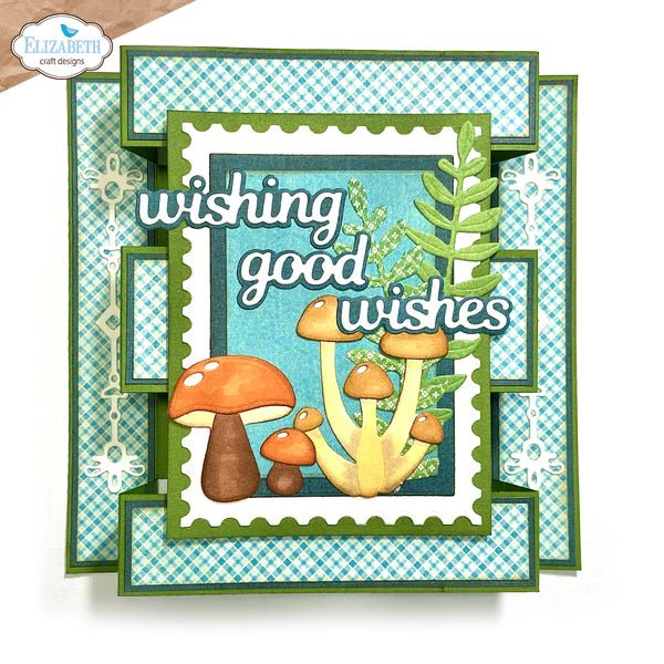 Mushrooms & Ferns Die Set by Elizabeth Craft Designs - Craftywaftyshop