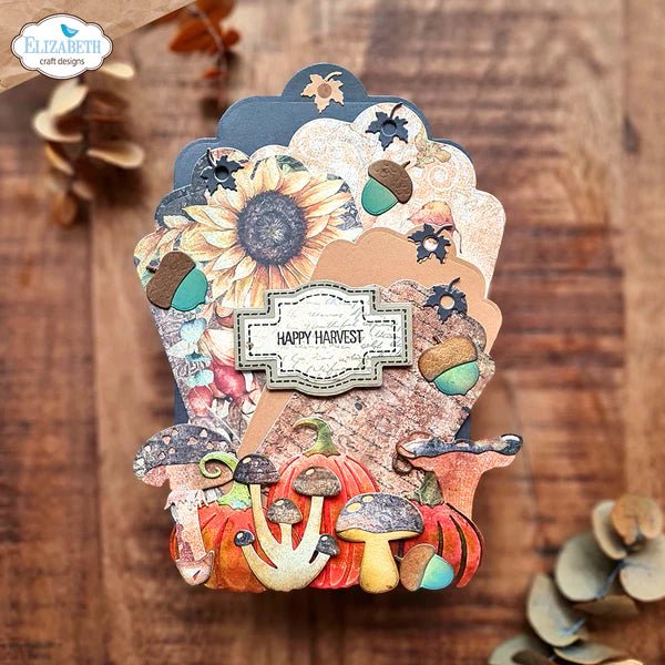 Mushrooms & Ferns Die Set by Elizabeth Craft Designs - Craftywaftyshop