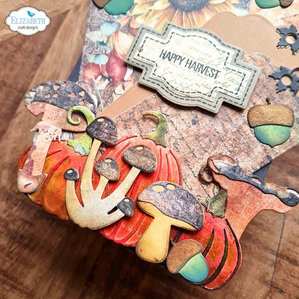 Mushrooms & Ferns Die Set by Elizabeth Craft Designs - Craftywaftyshop