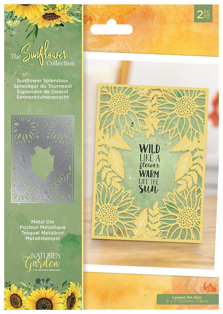 Nature's Garden - Sunflower Collection - Metal Die - Sunflower Splendour - Craftywaftyshop