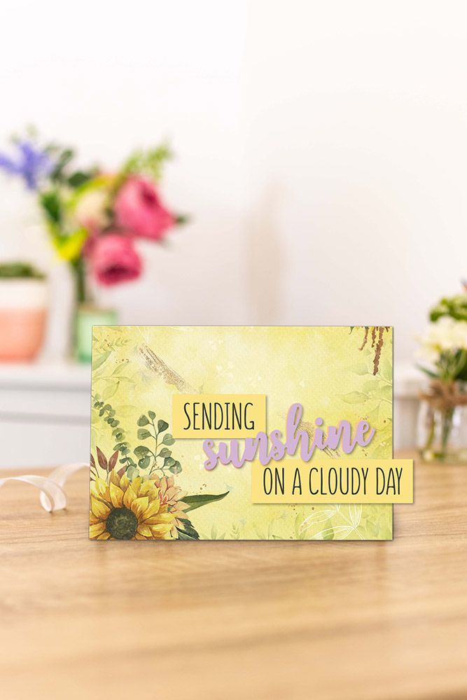 Nature's Garden - Sunflower Collection - Stamp and Die - Hello Sunshine - Craftywaftyshop
