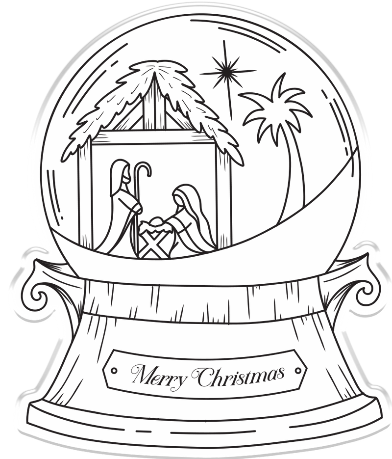 O Holy Night Stamp and Die Away in a Manger by Crafters Companion - Craftywaftyshop