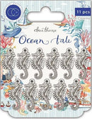 Ocean Tale Seahorse Metal Charms by Craft Consortium - Craftywaftyshop