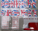 O'Deco 3D Self Adhesive Wall Decor Alphabet Union Jack by d-c-fix® - 4 packs - Craftywaftyshop