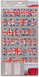 O'Deco 3D Self Adhesive Wall Decor Alphabet Union Jack by d-c-fix® - Craftywaftyshop
