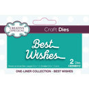 One-liner Collection Best Wishes Craft Die by Creative Expressions - Craftywaftyshop