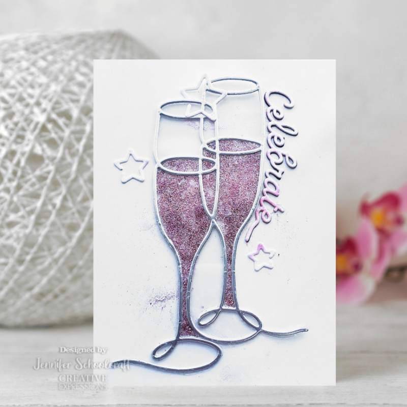 One-liner Collection Celebrate Craft Die by Creative Expressions - Craftywaftyshop