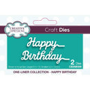 One-liner Collection Happy Birthday Craft Die by Creative Expressions - Craftywaftyshop