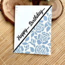 One-liner Collection Happy Birthday Craft Die by Creative Expressions - Craftywaftyshop