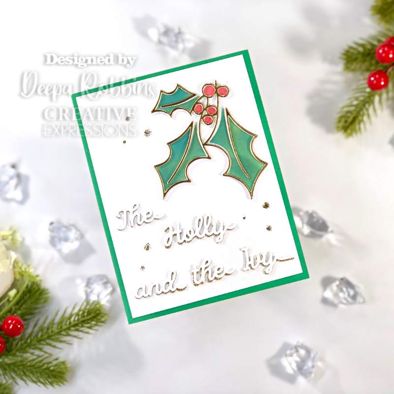 One-liner Collection Holly Craft Die - Craftywaftyshop