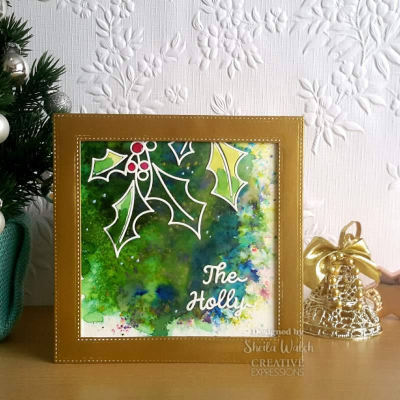 One-liner Collection Holly Craft Die - Craftywaftyshop